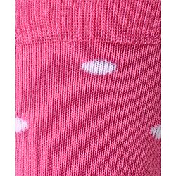 Cute Walk by Babyhug Ankle Length Socks With Floral & Polka Dot Design Pack of 3 - Dark Pink Blue & Pink - Image 13