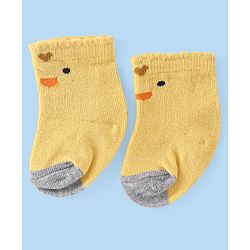 Cute Walk by Babyhug Anti-Bacterial Ankle Length Striped & Polka Dots Design Socks Pack of 3 - Yellow Blue & White - Image 6