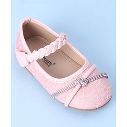 Cute Walk by Babyhug Bellies with Velcro Closure and Applique - Pink - Image 3