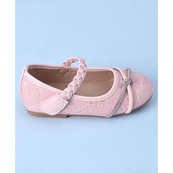 Cute Walk by Babyhug Bellies with Velcro Closure and Applique - Pink - Image 4