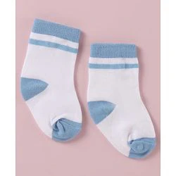 Cute Walk by Babyhug Cotton Knit Anti Bacterial Ankle Length Socks With Polka Dots & Bunny Print -  White - Image 5