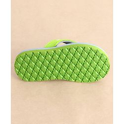 Cute Walk by Babyhug Flip Flops Monster Print - Green - Image 5