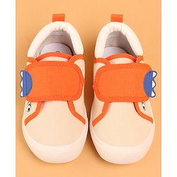 Cute Walk by Babyhug Slip On Casual Shoes with Velcro Closure - Beige & Orange - Image 7