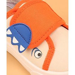 Cute Walk by Babyhug Slip On Casual Shoes with Velcro Closure - Beige & Orange - Image 8
