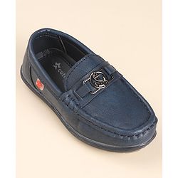Cute Walk by Babyhug Slip On Loafers - Navy Blue - Image 3