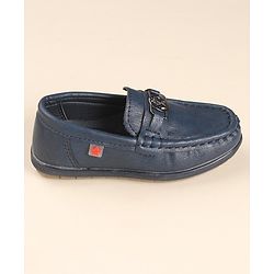 Cute Walk by Babyhug Slip On Loafers - Navy Blue - Image 4